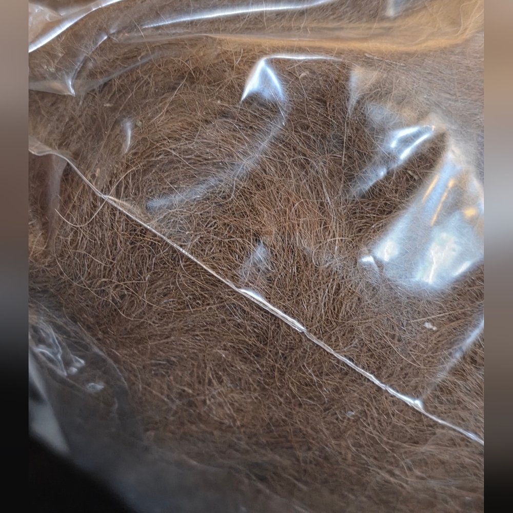 One Pound Of Unprocessed Alpaca Fiber In Brown And Cream Colors - Picture 5 of 8